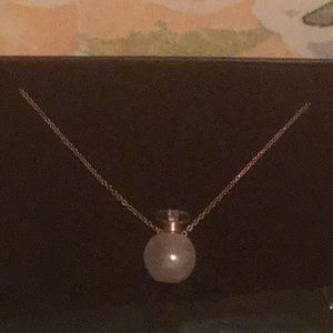 14K Rose Gold LeVian Miniature Perfume Bottle Necklace With Fillers For Scents